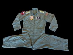 Haki Renk Uçuş Kombinezonu (Tulumu) Unisex Model- 8 (52-3/ L Beden) Orjinal Ürün