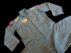 Haki Renk Uçuş Kombinezonu (Tulumu) Unisex Model- 8 (52-3/ L Beden) Orjinal Ürün