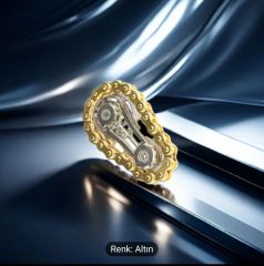 Paslanmaz Çelik Dişli Rulmanlı Mekanik Stres Çarkı Gold Renk