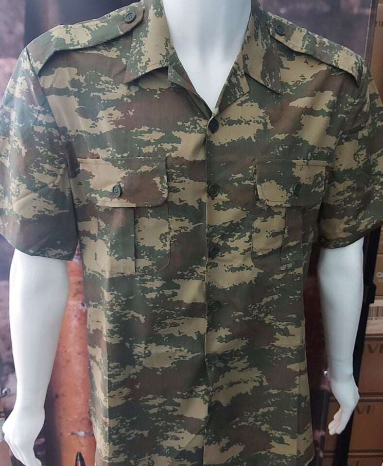 Türk Kara Kuvvetleri Sb. Kamuflaj Yazlık Gömlek Unisex (L Beden) Sıfır Ürün