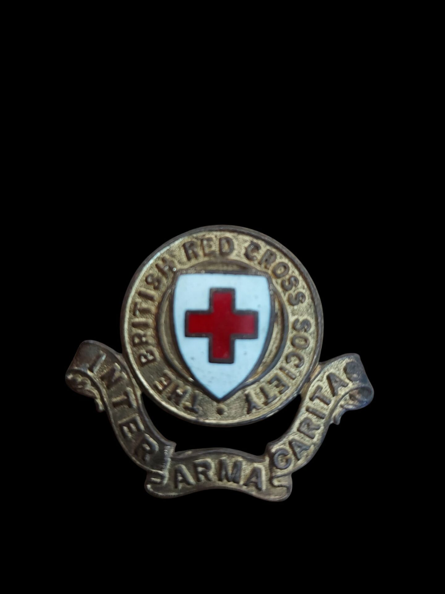 Ww2 Dönemi İngiliz Kızılhaç Derneği Inter Arma Caritas Emaye Rozet