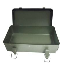 23x12x7 cm. Wintage Avrupa Metal Askeri İlk Yardım Kutusu