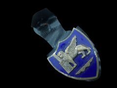 Nato Müttefik Hava Kuvvetleri Güney Avrupa Beyaz Metal ve Emaye Kalkan Brove