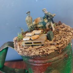 15x15 cm Metal Gövde Dekoratif Çalışma
