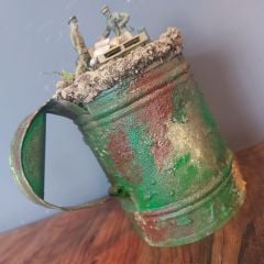 15x15 cm Metal Gövde Dekoratif Çalışma