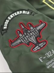 Erkek Dar Kesim Haki Renk Pilot Model Mont (XL Beden)