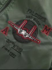 Erkek Dar Kesim Haki Renk Pilot Model Mont (XL Beden)