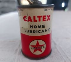 Vintage 13x4.5 cm. US Caltex Metal Yağdanlık