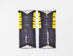 12x5 cm. Deniz Kuvvetleri  Albay Rütbe (Çift)