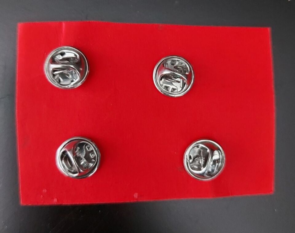 2-3 cm Metal Uçak Rozet Lotu (4 Adet)