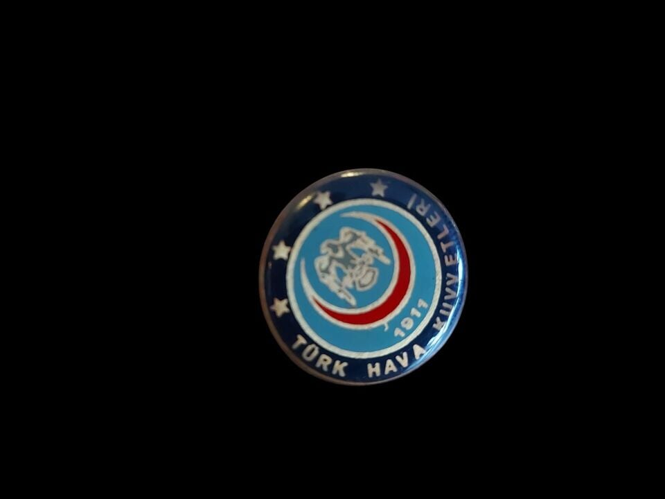 2.5 cm. Çap Türk Hava Kuvvetleri Nadir Rozet Modeli