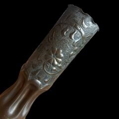 1918 tarihli (Ww1 Dönemi) 90 mm. Sahra Topu Mermi Kovanı Üzerinde Mevzi Sanatı