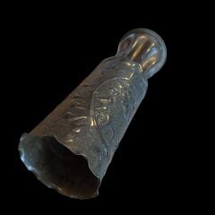 1918 tarihli (Ww1 Dönemi) 90 mm. Sahra Topu Mermi Kovanı Üzerinde Mevzi Sanatı