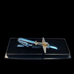 Uçak Motifli Metal Kravat İğnesi (Kutusunda Sıfır Ürün)