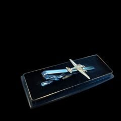 Uçak Motifli Metal Kravat İğnesi (Kutusunda Sıfır Ürün)