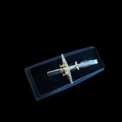 Uçak Motifli Metal Kravat İğnesi (Kutusunda Sıfır Ürün)