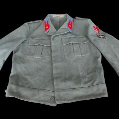 1950'ler Yugoslav Halk Ordusu (JNA) Battledress  Yün Ceket Unisex (S-M Beden)