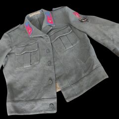 1950'ler Yugoslav Halk Ordusu (JNA) Battledress  Yün Ceket Unisex (S-M Beden)