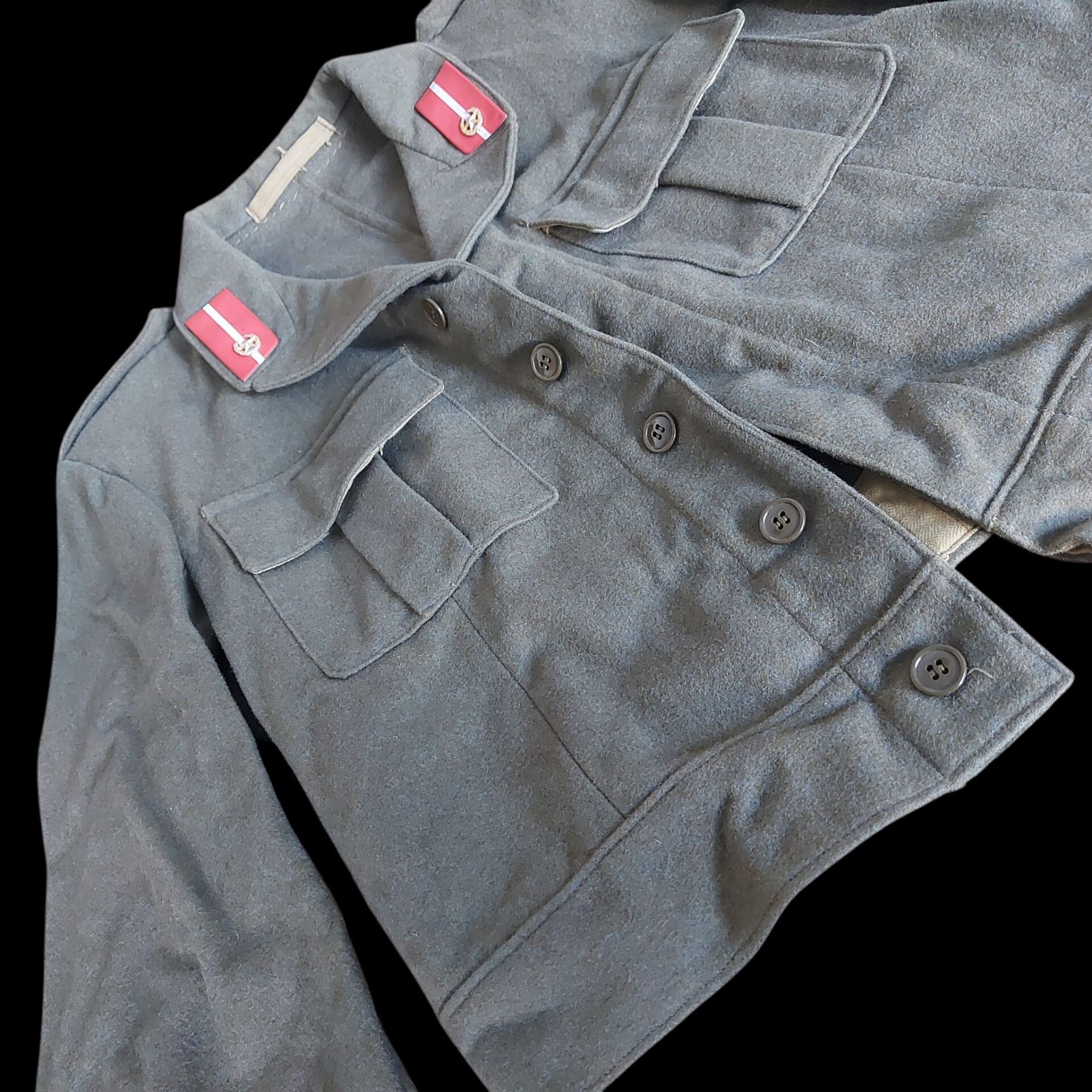 1950'ler Yugoslavya  Halk Ordusu (JNA) Battledress Yün Ceket-2 Unisex (S-M Beden)