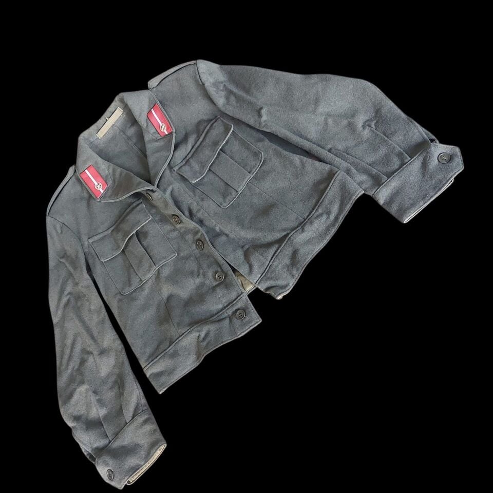1950'ler Yugoslavya  Halk Ordusu (JNA) Battledress Yün Ceket-2 Unisex (S-M Beden)