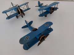 Dekoratif Metal Uçak-1