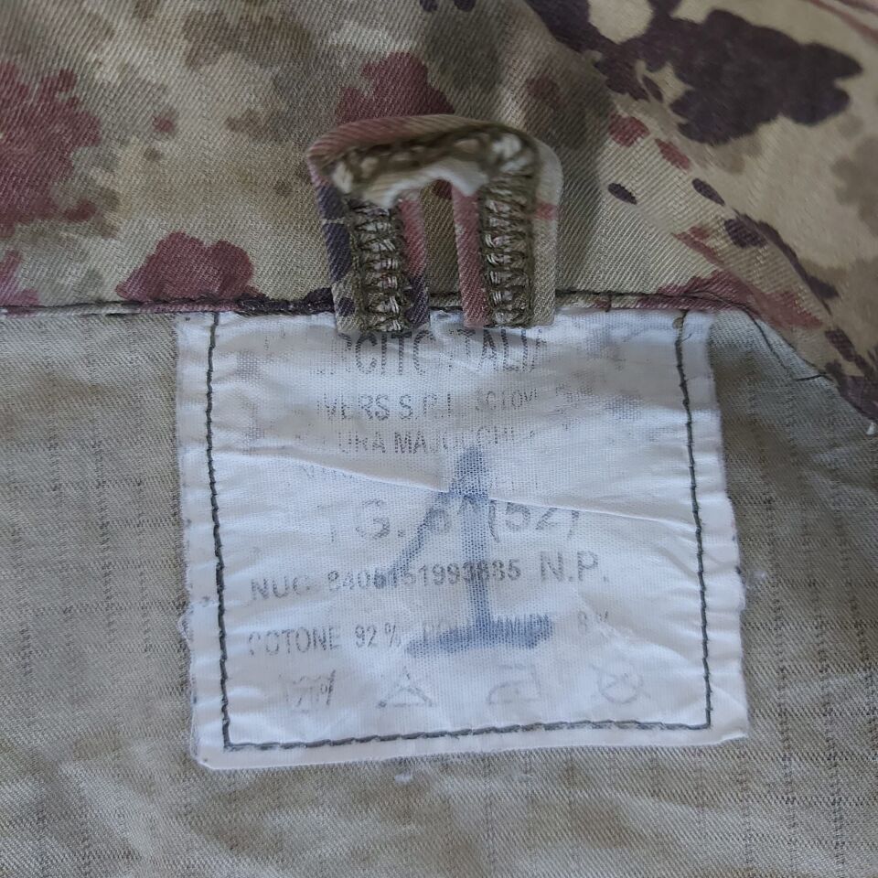 İtalya Kara Kuvvetleri Çöl Vegetato (Desertico) Ceket Unisex (52-L Beden)