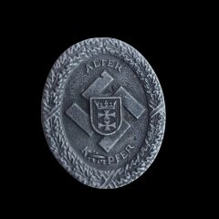 3.5x4 cm. Ww2 Alman Eski Savaşçı Metal Brove (Almanya-İthal Ürün)