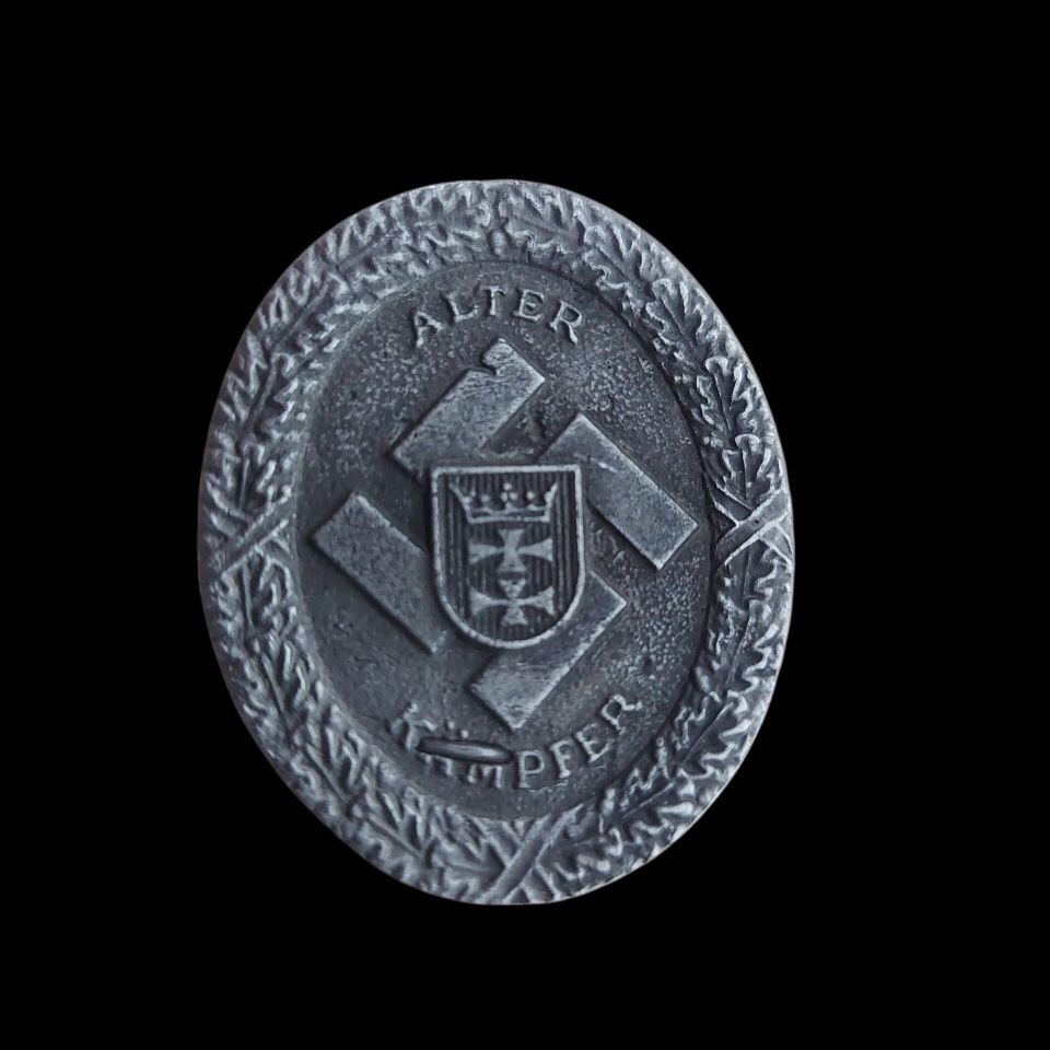 3.5x4 cm. Ww2 Alman Eski Savaşçı Metal Brove (Almanya-İthal Ürün)