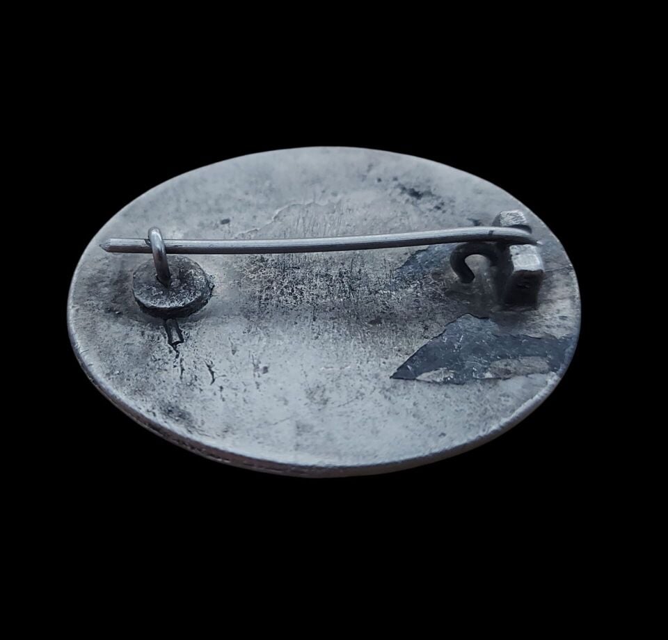 3.5x4 cm. Ww2 Alman Eski Savaşçı Metal Brove (Almanya-İthal Ürün)