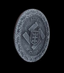 3.5x4 cm. Ww2 Alman Eski Savaşçı Metal Brove (Almanya-İthal Ürün)