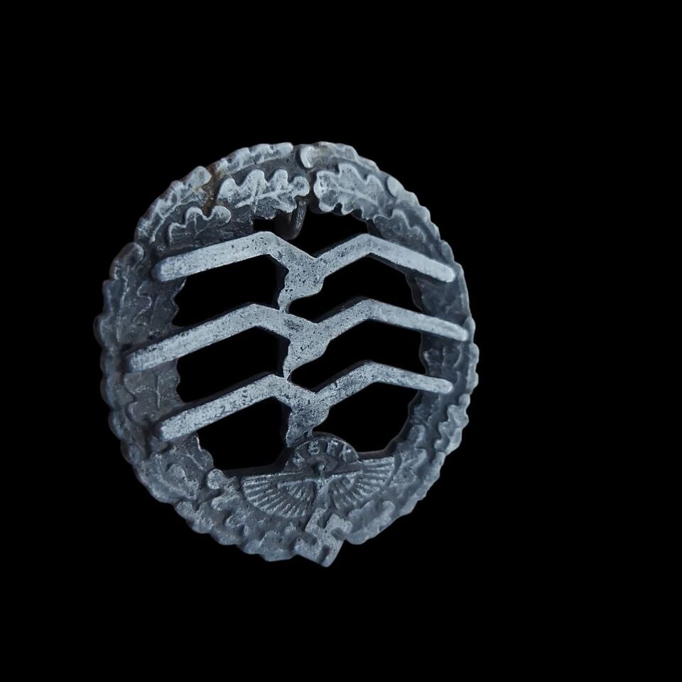 4x4 cm. Ww2 Almanya Hava Kuvvetleri (Luftwaffe) Metal Gece Taaruz Brovesi (Almanya-İthal Ürün)
