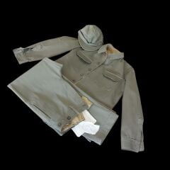 1950'ler Kore Savaşı Türk Askeri Kıyafet (Ceket-Pantalon-Şapka) (48-E/M Beden) Sıfır Ürün