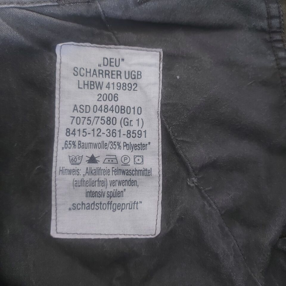 2006 Alman Ordusu Flecktarn Kamuflaj Sahra Pantalonu (M Beden)