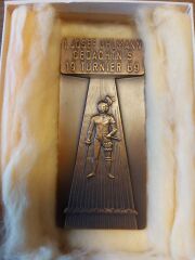 4.5x10 cm. Polonya Bronz Madalyon (1969)