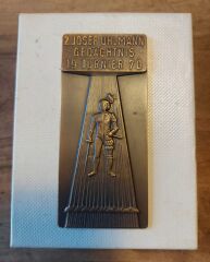 4.5x10 cm.Polonya Bronz Madalyon (1970)