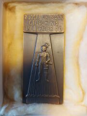 4.5x10 cm.Polonya Bronz Madalyon (1970)