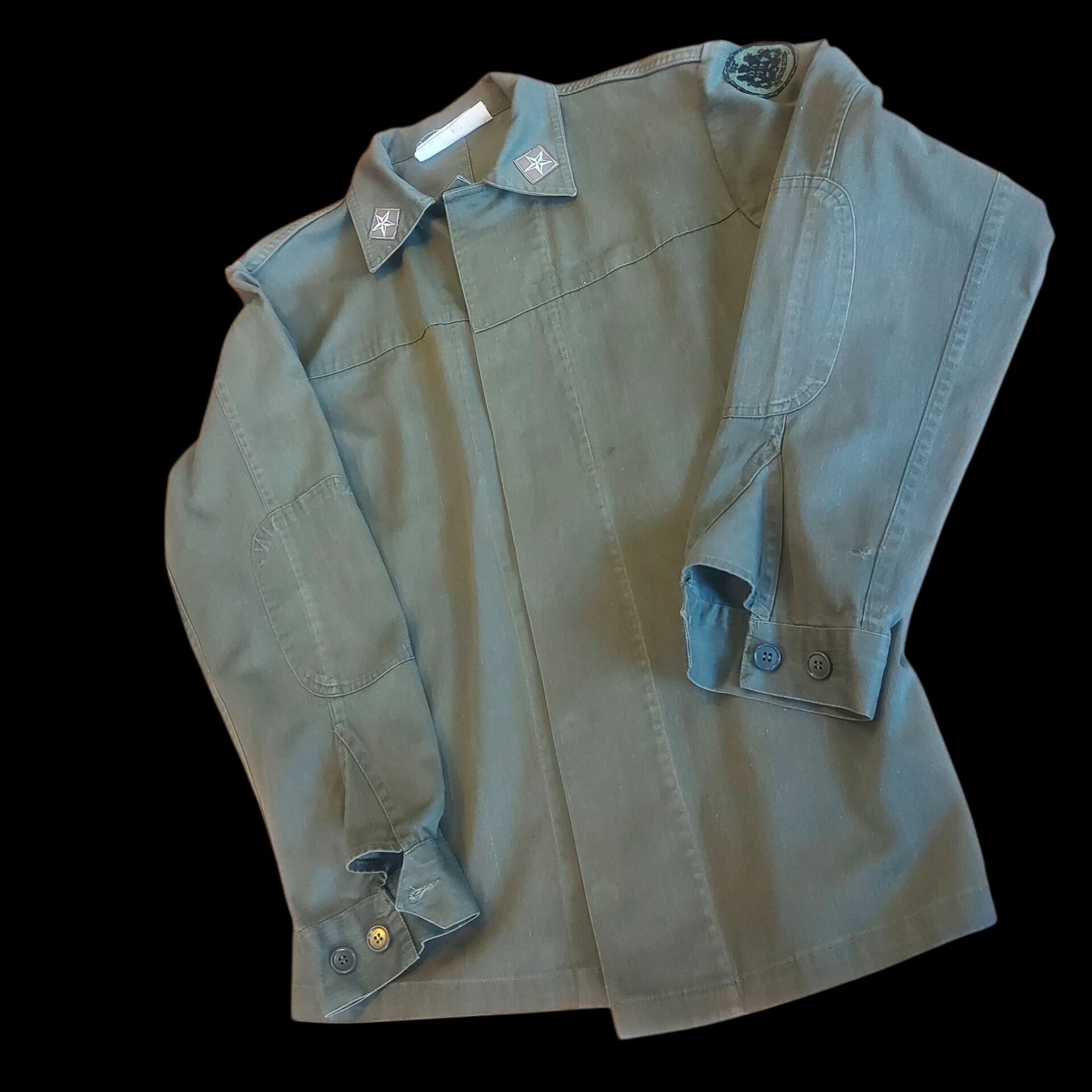 Olive Drab İtalyan Ordusu Sahra Ceketi (Gömlek-Ceket) (50-L Beden)(Lütfen Açıklamayı Okuyunuz)