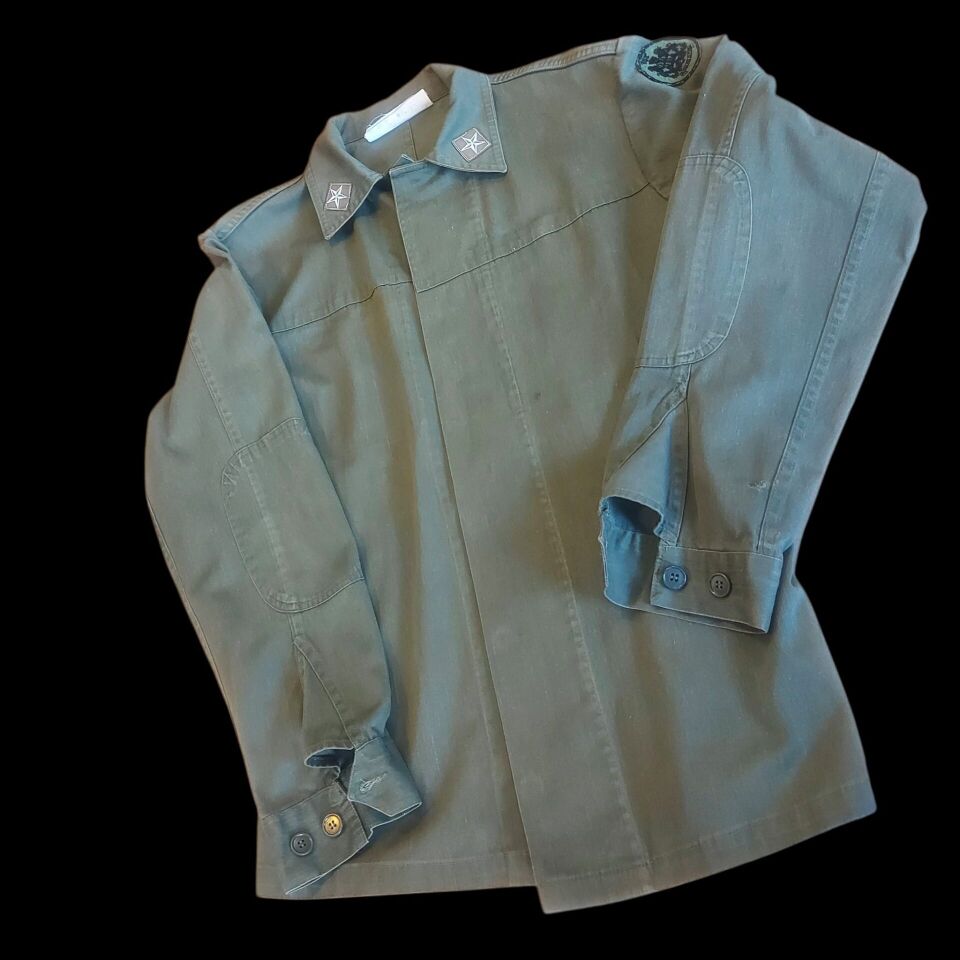 Olive Drab İtalyan Ordusu Sahra Ceketi (Gömlek-Ceket) (50-L Beden)(Lütfen Açıklamayı Okuyunuz)