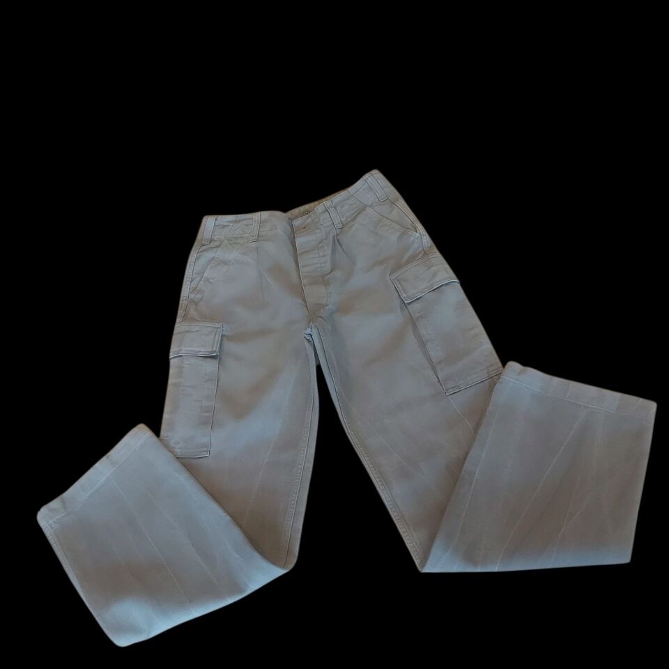 Haki Renk Alman Ordusu (Bundeswehr) Tarzında Üretilmiş Moleskin Pantalon (48-M Beden)