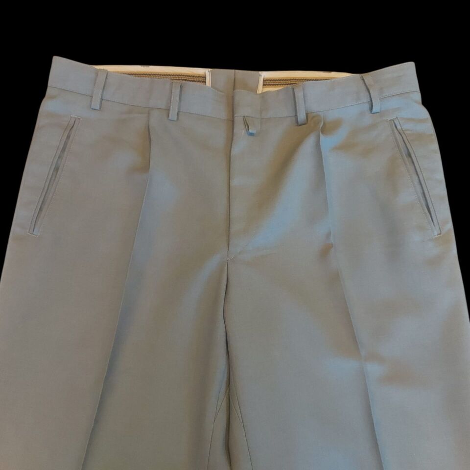 Kahve-Bej 1970-1980'ler Alman Resmi (Dienstanzug)Günlük Hizmet Pantalonu (Extra Long S Beden) Sıfır Ürün