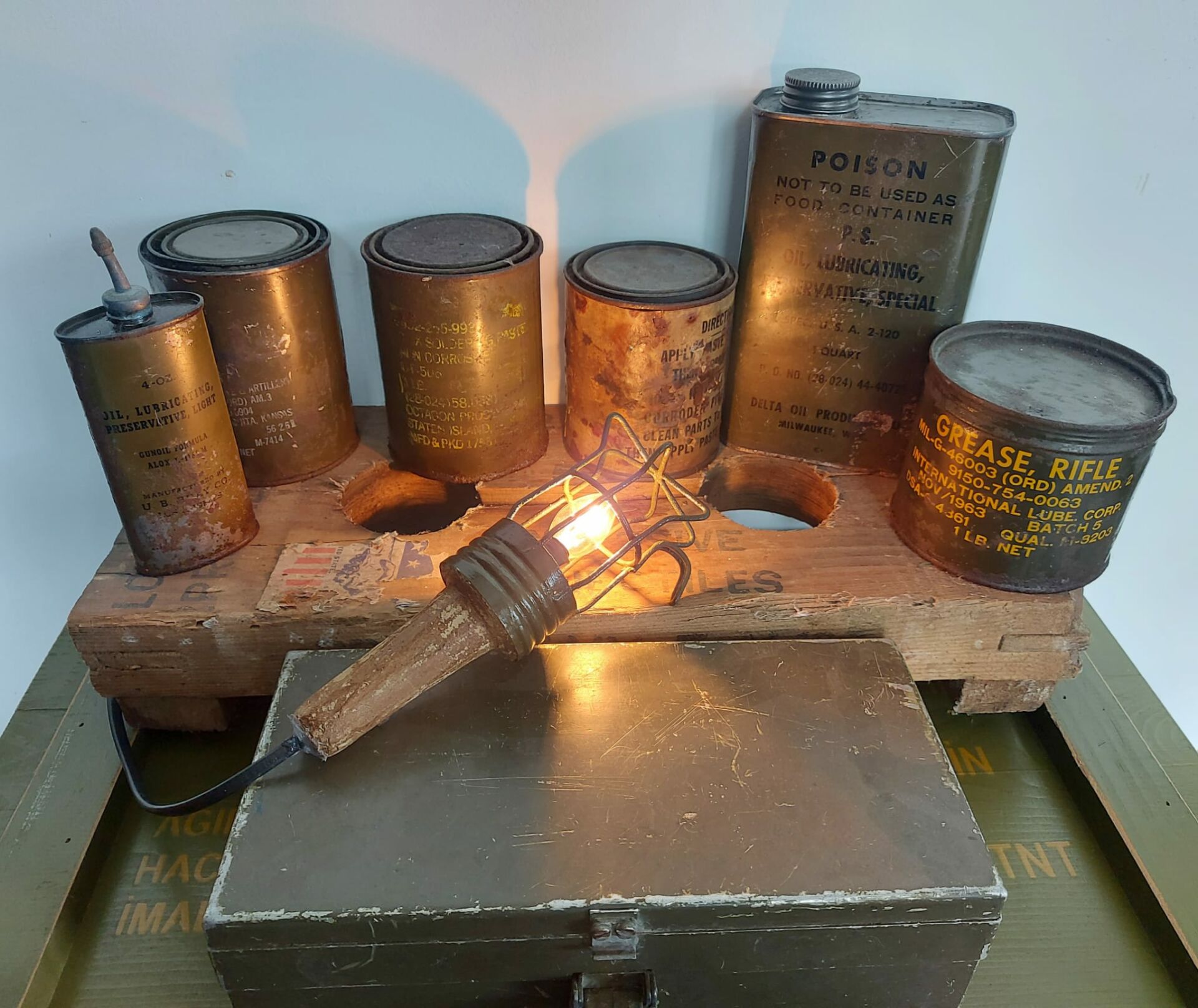 Endüstriyel Seyyar Abajur Modeli