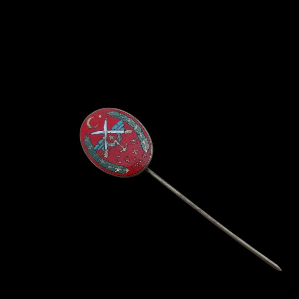 1.5x2 cm 1959 Türk Silahlı Kuvvetleri Mensupları Mineli Rozet