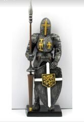 12.5 cm. Ortaçağ Savaşçı Asker Modeli