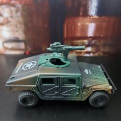 13x6.5x7.5 cm. Oyuncak Kurmalı Silahlı Hummer Askeri Araç