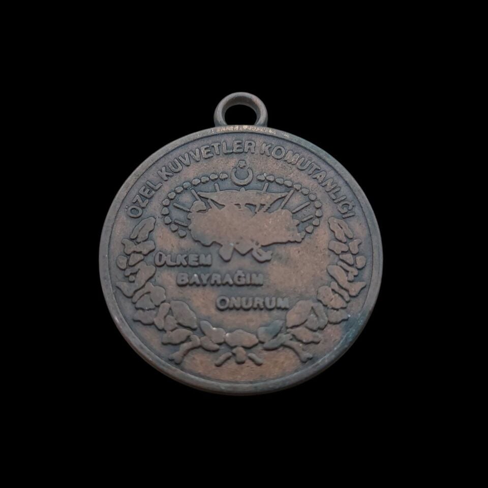 3.5 cm. Çap Özel Kuvvetler Bronz Madalyon