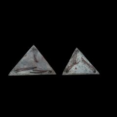 3.9x3.9x4.2 cm. Ww1 Prinç Subay İspolet (Çift)