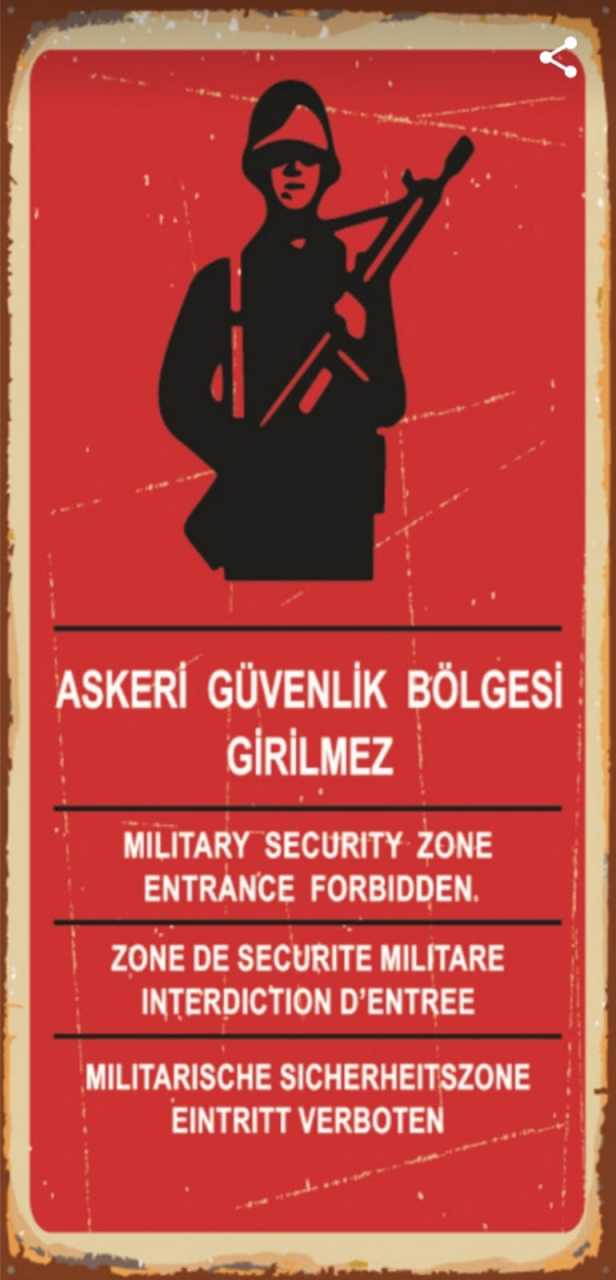 Askeri Bölge Girilmez Ahşap Levha