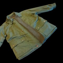Haki Renk 1970'ler Gora Parka (Keçe Astar)  Unisex  (L-XL Beden) Sıfır Ayarında