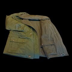 Haki Renk 1970'ler Gora Parka (Keçe Astar)  Unisex  (L-XL Beden) Sıfır Ayarında