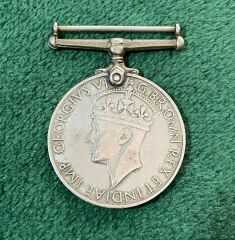 3.5 cm. Çap Ww2 Hizmet Madalyası Britanya (1939-1945)